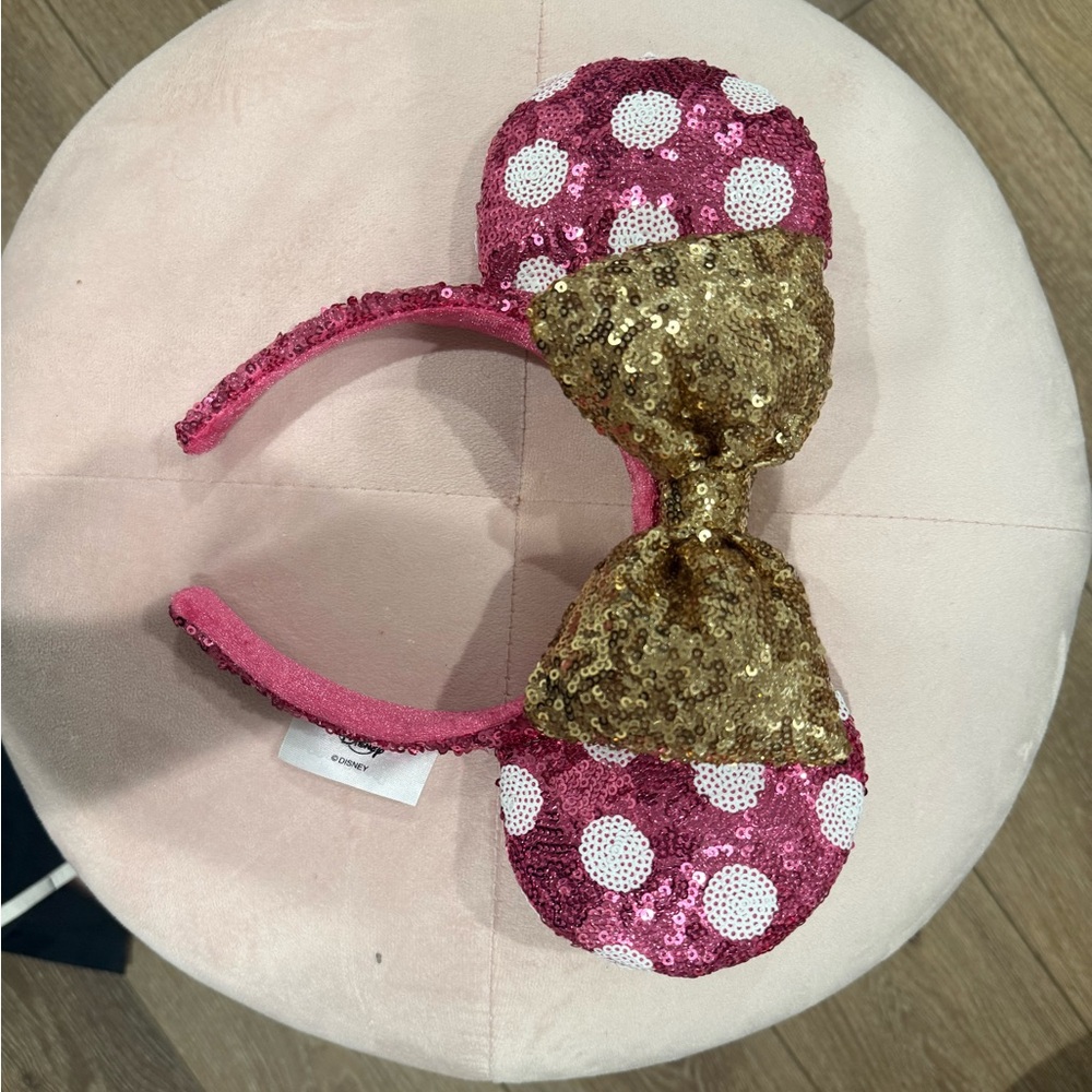 Sequin Polka Dot Minnie Ears Headband